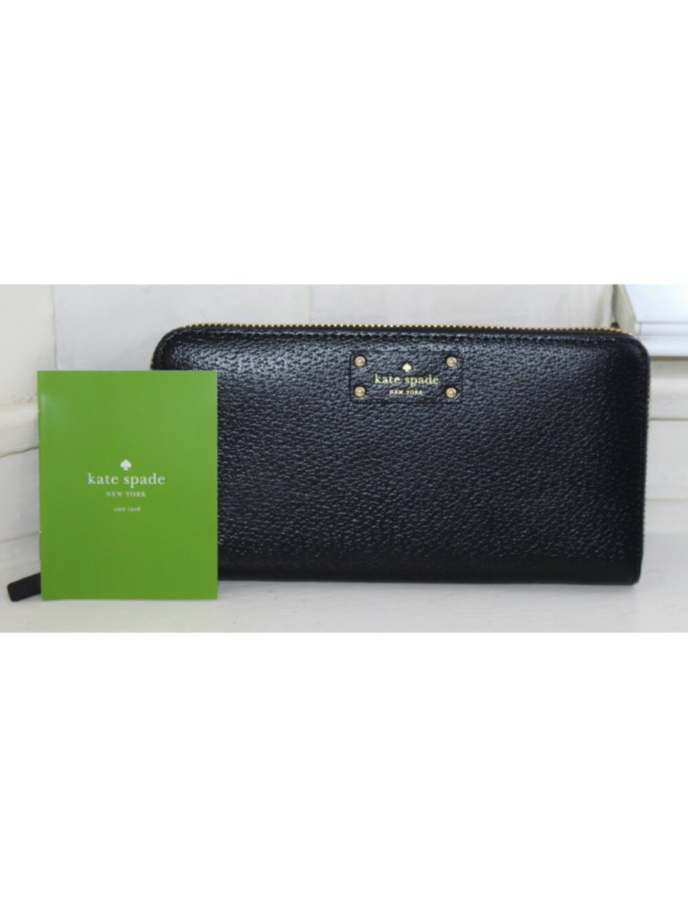 New w/Tags - Kate Spade "Grove Street Neda" Zip Around Continental Wallet, Black